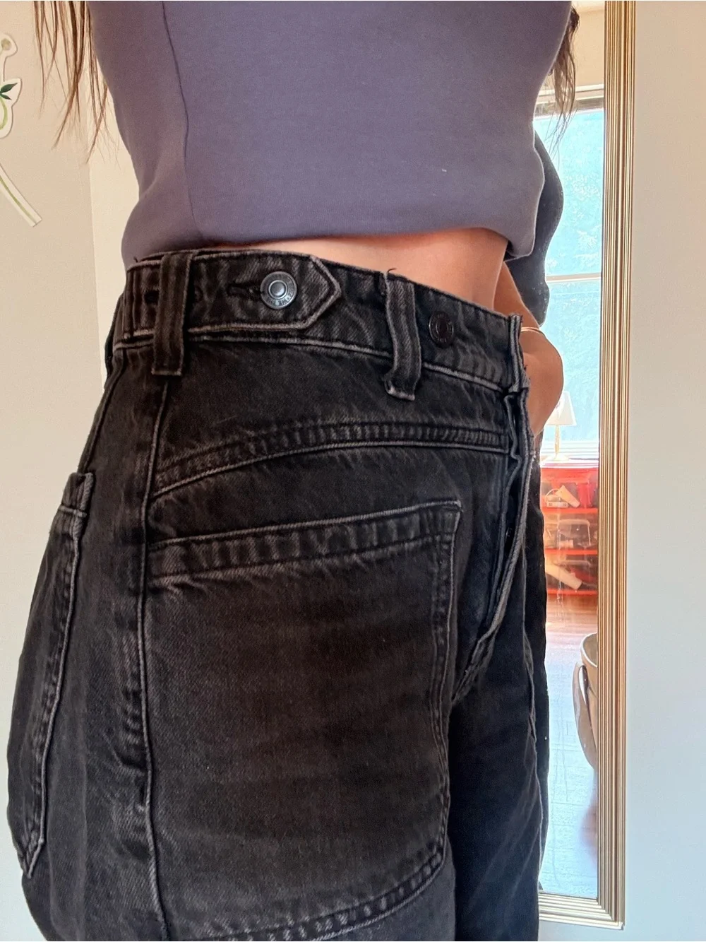 Free People We the Free Palmer Cuffed Baggy Jeans